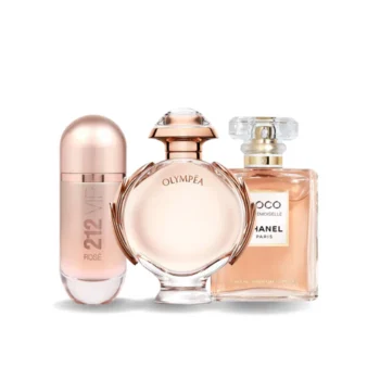 Combo of 3 Fragrances - 212 VIP Rosé van Carolina Herrera, Olympéa van Paco Rabanne en Coco Mademoiselle van Chanel [100 ml elk]