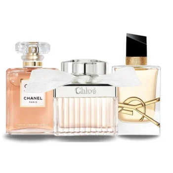 Combo of 3 Fragrances - Coco Mademoiselle van Chanel, Libre van Yves Saint Laurent en Chloé Signature [100 ml elk]