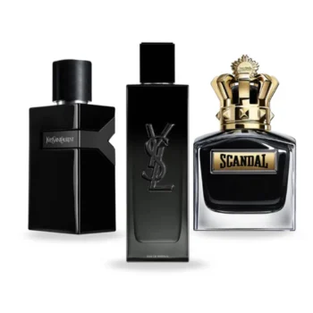 Combo of 3 Fragrances – Y Le Parfum by Yves Saint Laurent, Scandal Le Parfum by Jean Paul Gaultier, and MYSLF by Yves Saint Laurent [100 ml each]