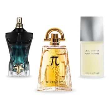 Combo of 3 Fragrances – Pi by Givenchy, Le Beau Le Parfum by Jean Paul Gaultier, and L’Eau d’Issey Pour Homme by Issey Miyake [100 ml each]