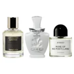 Combo of 3 Fragrances – Vanagloria by Laboratorio Olfattivo, Love in White by Creed, and Rose of No Man's Land by Byredo [100 ml each]