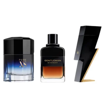 Combo of 3 Fragrances – Pure XS by Paco Rabanne, Gentleman Réserve Privée by Givenchy, and Bad Boy by Carolina Herrera [100 ml each]