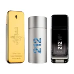 Combo of 3 Fragrances - 1 Million, 212 MEN en 212 Black [100 ml elk]