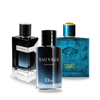 Combo of 3 Fragrances - Y van Yves Saint Laurent, Sauvage van Dior en Versace Eros van Versace